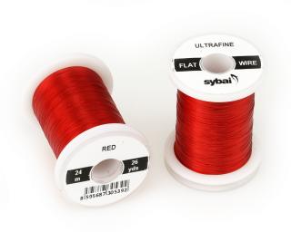 Sybai Drátek Flat Colour Wire Ultrafine Red