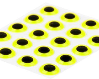 Sybai Epoxidové Oči 3D Epoxy Eyes Fluo Yellow Průměr: 4,5mm