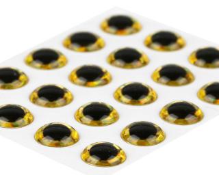 Sybai Epoxidové Oči 3D Epoxy Eyes Holographic Gold Průměr: 2,6mm