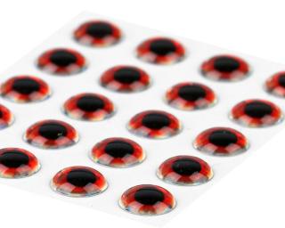 Sybai Epoxidové Oči 3D Epoxy Eyes Holographic Red Průměr: 2,6mm