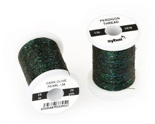 Sybai Lametka Perdigon Thread Dark Olive Pearl