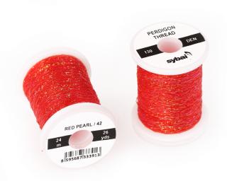 Sybai Lametka Perdigon Thread Red Pearl