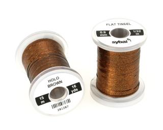 Sybai Plochá Lametka Flat Tinsel Brown 0,8 mm