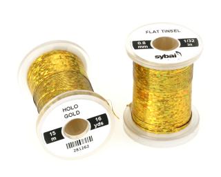 Sybai Plochá Lametka Flat Tinsel Gold Yellowish 0,8mm