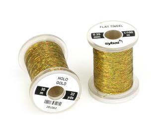 Sybai Plochá Lametka Flat Tinsel Holographic Gold 0,25 mm