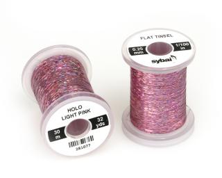 Sybai Plochá Lametka Flat Tinsel Holographic Light Pink 0,25 mm