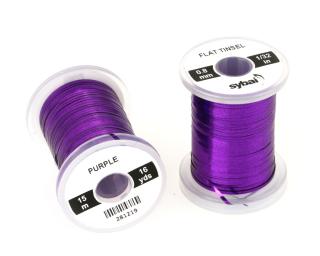 Sybai Plochá Lametka Flat Tinsel Purple 0,8 mm