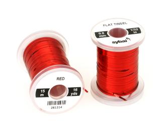 Sybai Plochá Lametka Flat Tinsel Red 0,8 mm