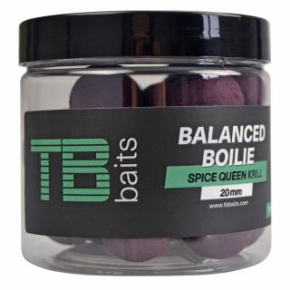TB Baits Vyvážené Boilie Balanced + Atraktor Spice Queen Krill 100g Průměr: 20mm