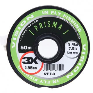 Vision Fluorocarbon Fluoro Tippets X 50m Nosnost: 1,5kg / 3,3lb, Průměr: 0,12mm, Varianta: 7X