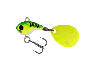 Westin Třpytka DropBite Tungsten Spin Tail Jig Chartreuse Blue Craw Délka cm: 1,8cm, Hmotnost: 9g