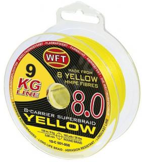 WFT Šňůra KG 8.0 Yellow 1m Nosnost: 13kg, Průměr: 0,10mm