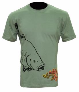 Zfish Tričko Boilie T-shirt Olive Green Velikost: L