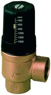HEIMEIER Hydrolux 5/4" 5501-15.000 přepouštěcí ventil DN25, rozsah nastavení 300-1800 mbar (30-180kPa)