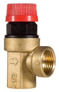 Pojistný ventil pro topení 1/2“ F-F; 1,8 bar