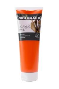 Akrylová farba Molenaer, 250 ml, oranžová