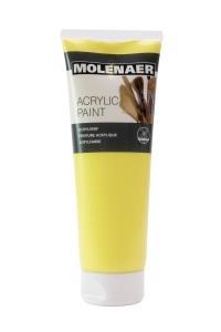 Akrylová farba Molenaer, 250 ml, svetlo žltá