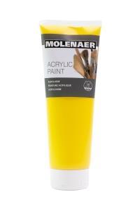Akrylová farba Molenaer, 250 ml, žltá