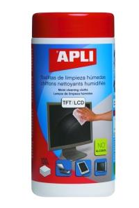 Čistiace utierky na monitory TFT/LCD - 100 ks