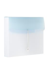Color Dream box na spisy s gumičkou, A4, bielo-modrý