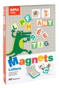 Edukačná hra s magnetmi - písmená, 60 magnetov, darčekový box