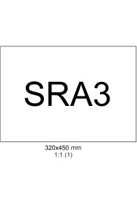 Etikety 320x450mm SRA3 (1) 100 listov biele zadný násek