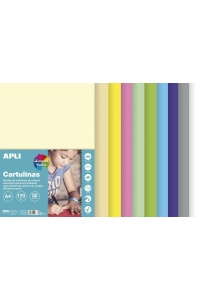 Farebný kartón A4 170g mix pastelových farieb 50 listov