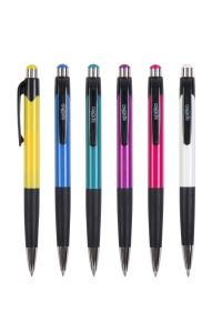 Guľôčkové pero, modrá náplň, mix farieb