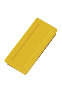 Hranatý magnet 23x50mm 10 N žltý 10ks
