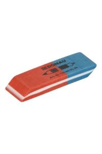 Kombinovaná guma DONAU, 57 x 19 x 8 mm, guma, červeno-modrá