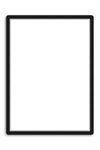 Magneto - samolepiaci rámček, 50 x 70 cm, čierny