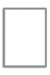 Magneto - samolepiaci rámček, 50 x 70 cm, strieborný
