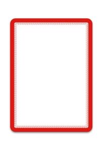 Magneto - samolepiaci rámček, A4, červený - 2 ks