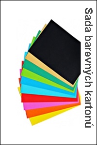 Mix farebných kartónov 160g/m² A4 10x5 listov