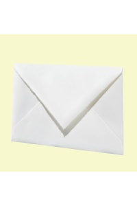 Obálky C6 z ručného papiera 100g/m² biele 50ks