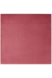 Obálky štvorcové metalické červené 145x145mm 10ks