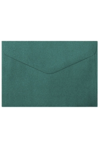 Perleťové tmavozelené obálky C6 10ks