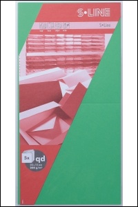 S-Line štvorcová karta 68 zelená 5ks