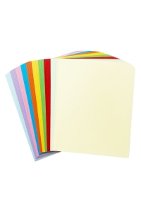 Sada farebných papierov 50ks 15x19cm 10 farieb