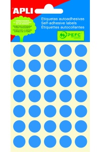 Samolepiace etikety, Ø 13 mm, modré