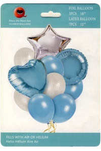 Súprava párty balónov 45/30cm - modrá