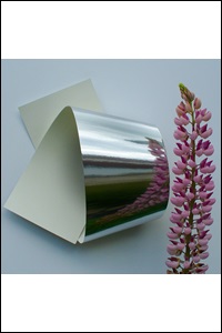 Zrkadlový kartón A4 230g/m² strieborný lesklý 10 listov