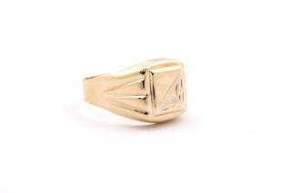 Zlatý prsten 3.28g - zlomkové zlato