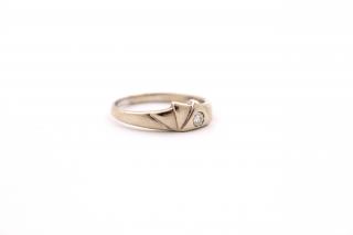 Zlatý prsten s diamantem 2.36g