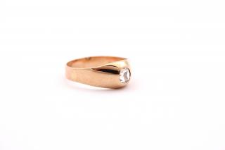 Zlatý prsten s diamantem 3.39g
