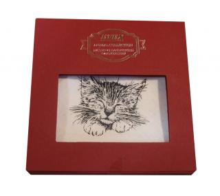 Dámský kapesník s motivem kočičky