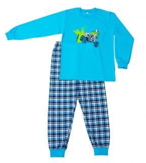Chlapecké pyžamo X-TREME dlouhý rukáv Velikost: 146, Barva: Tyrkysová
