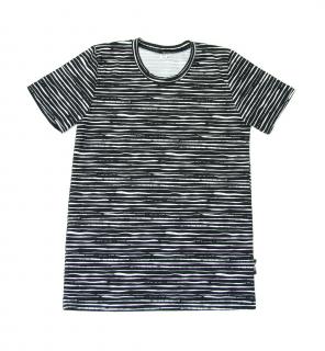 Chlapecké tričko BLACK#WHITE krátký rukáv Velikost: 146, Barva: Černá