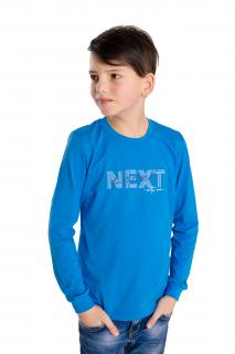 Chlapecké tričko NEXT LEVEL  dlouhý rukáv Velikost: 134, Barva: Modrá