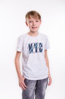 Chlapecké tričko NYC krátký rukáv Velikost: 140, Barva: Bílá